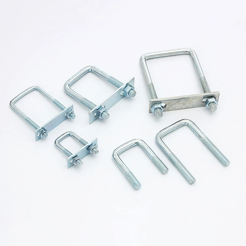 China Factory Customized Semi Trailer Suspension Part Square U Bolt With Nuts Customizable For Truck Or Trailer U Bolts