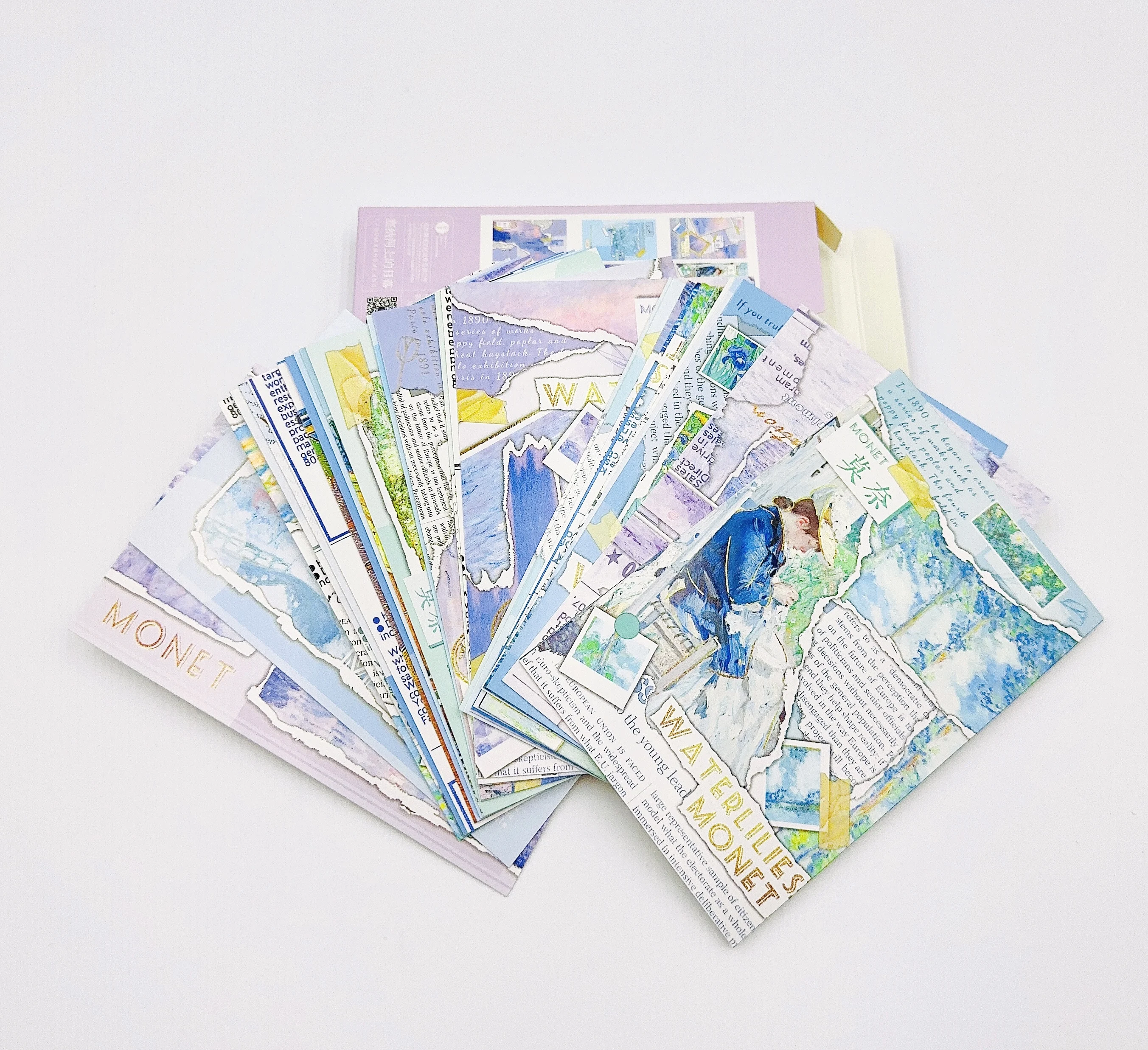 Eco-FriendlyWhite Cardpaper Printed Customizable Artwork Postcard Full Colour  Printing Gift Card