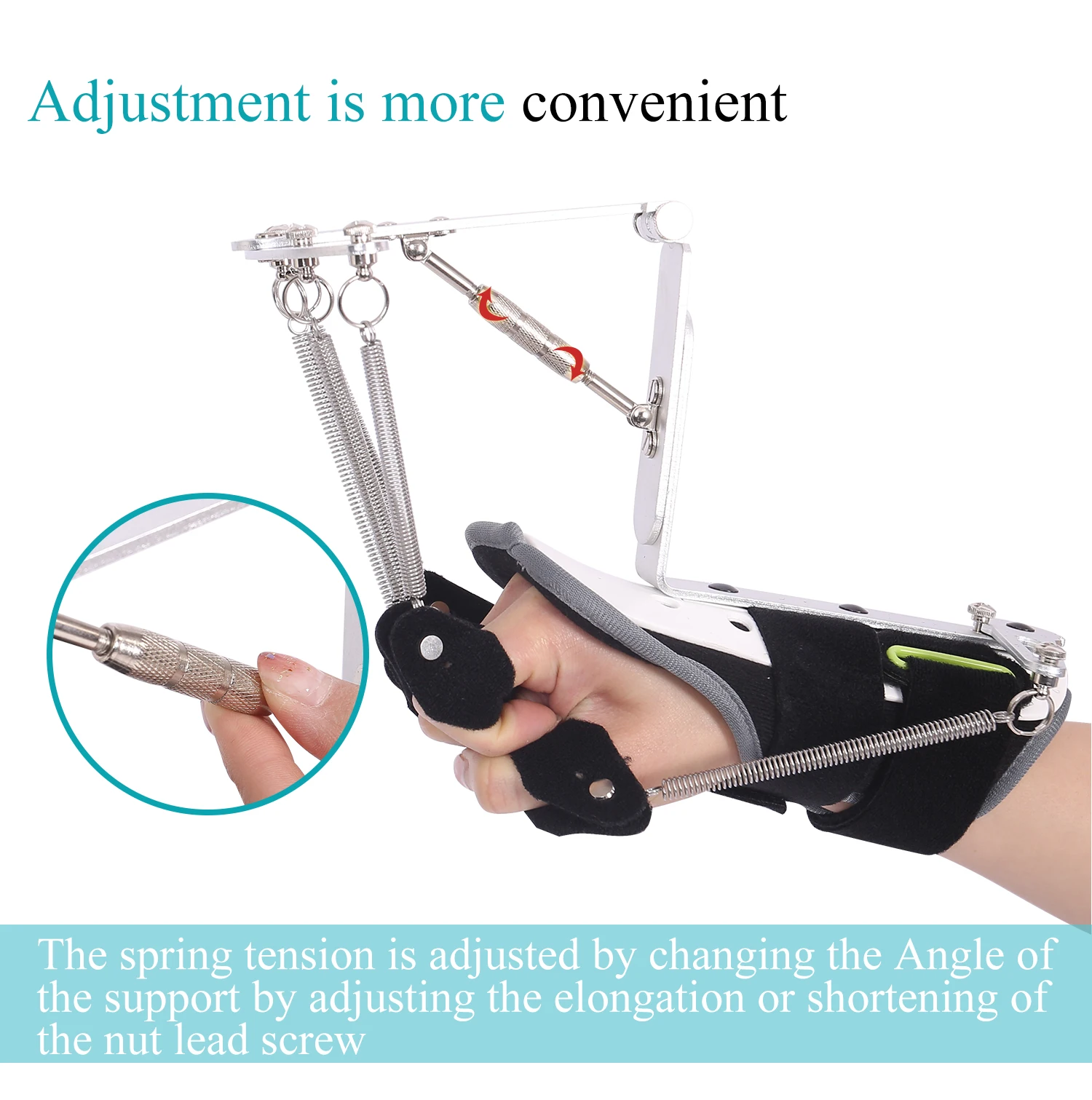 Finger Mover Hand Dynamic Orthosis Support Brace Medical Rehabilitation Recovery Flexion Splint Trainer