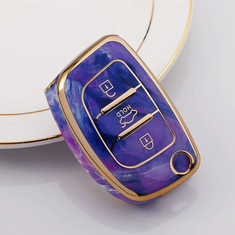 Car Key Case Cover Smart Remote Key Protection Shell Car Accessories TPU Key Cover for hyundai car key case cover