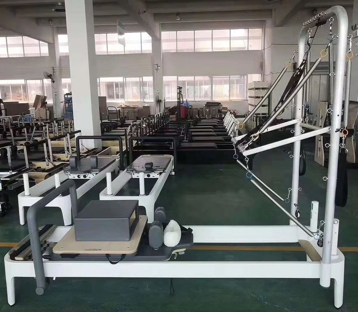 
Pilates Reformer With Half Trapeze Reformer Pilates Equipment Pilates Reformer Equipment 