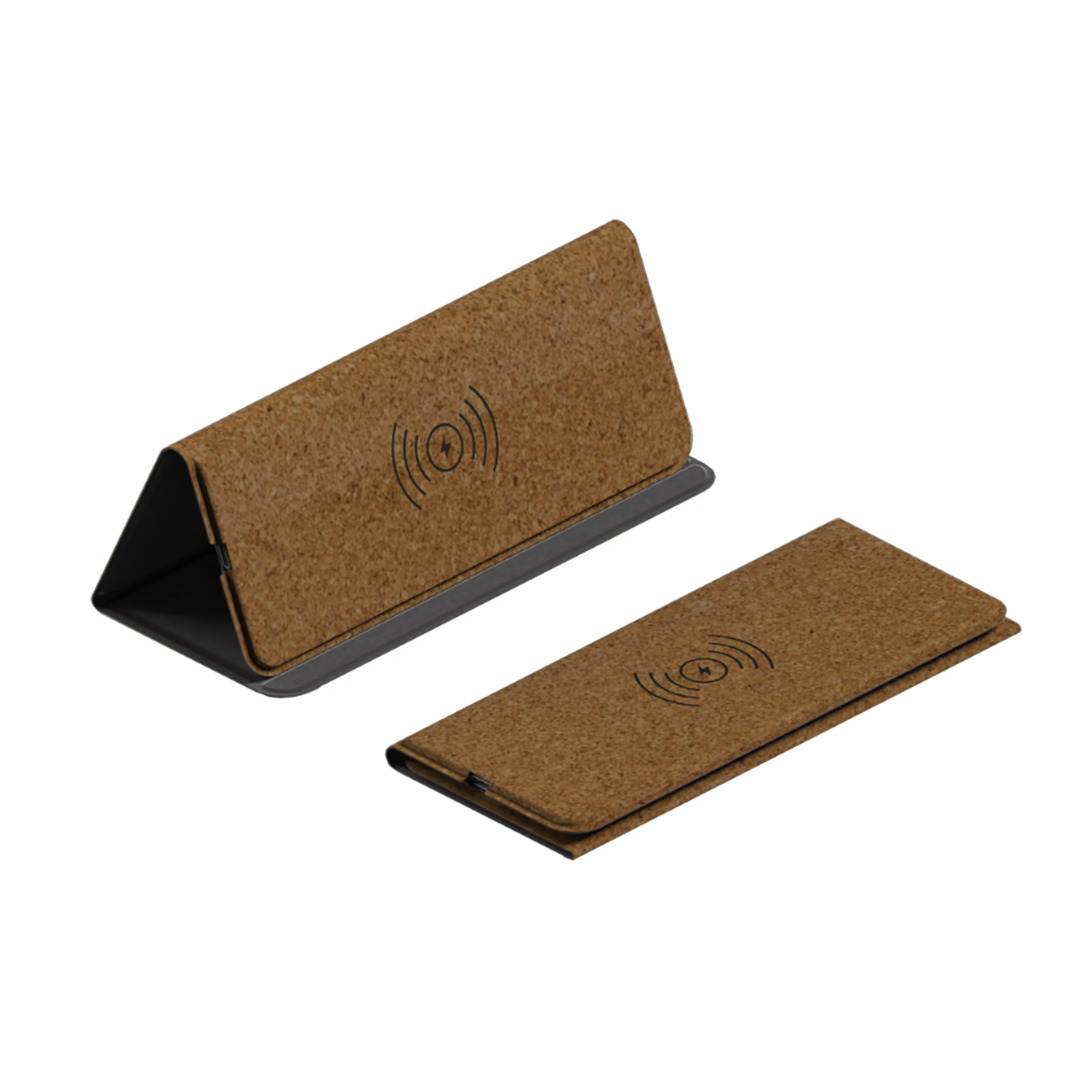 2022 Environmental Friendly Cork Flat Clicker Mouse Pad With Wireless Charger Technology Giveaways