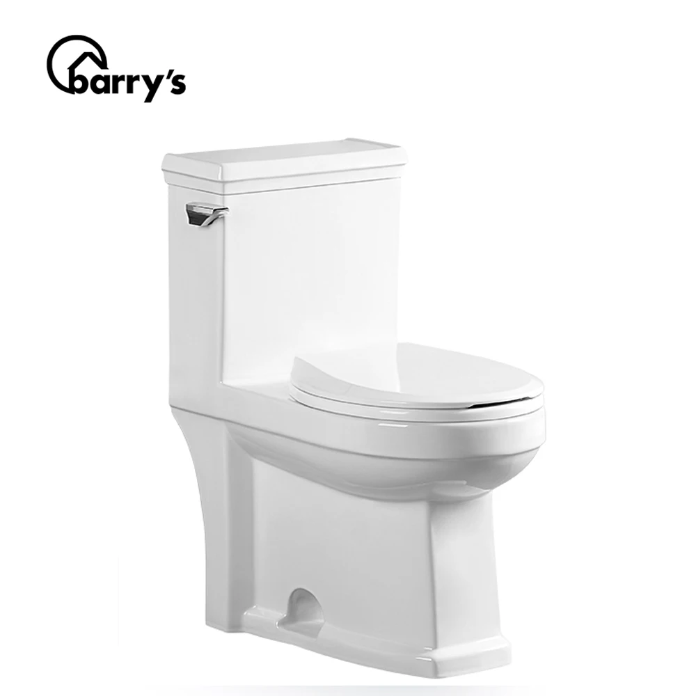 
China manufacture good quality one-piece siphonic flushing ceramic sanitary ware WC toilet 