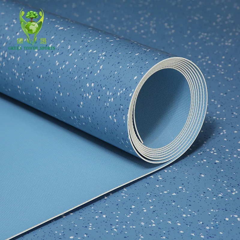 Manufacturer Low Price Commercial Non Slip Dance Floor Pvc Felt Back Vinyl Flooring Roll Linoleum Flooring Roll