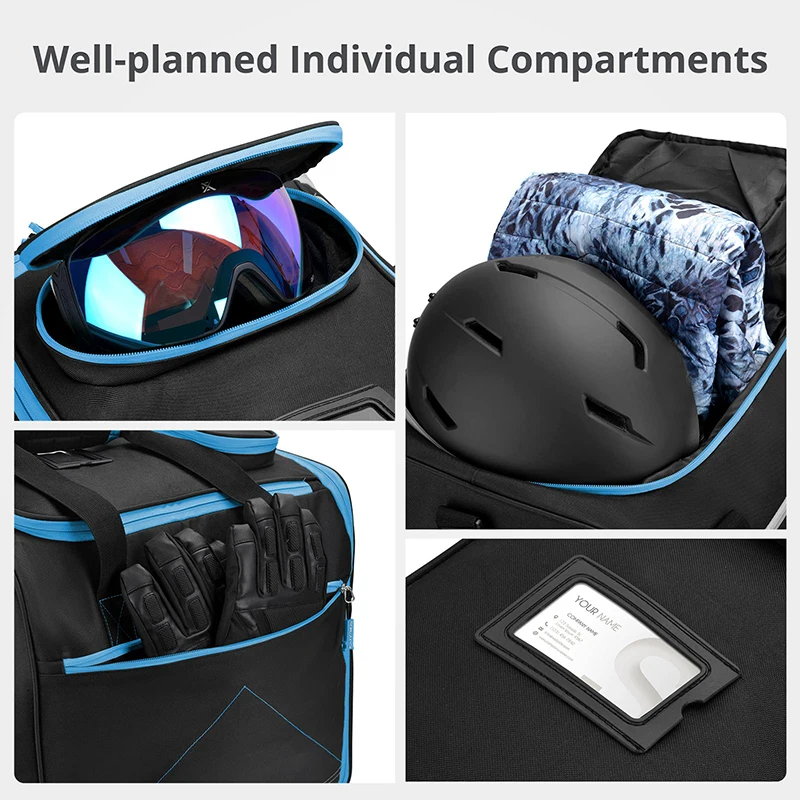 Waterproof Durable Ski Shoe Bag Custom Ski Boot Backpack Skiing Supplies Storage Bag