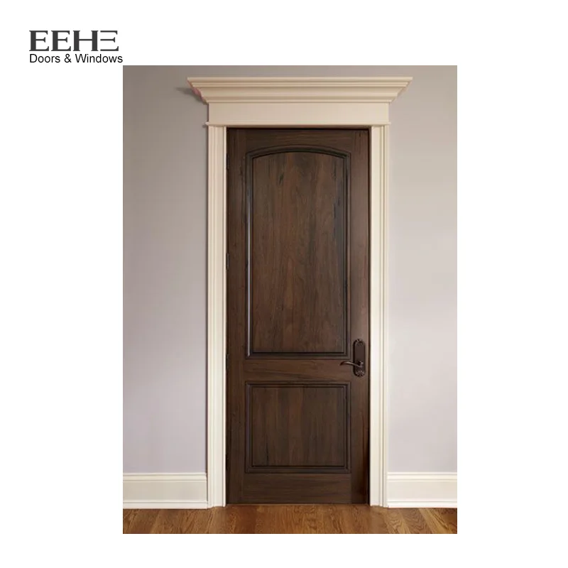 2022 MDF material Soundproofed interior solid wood casement doors High-end customized bedroom swing doors