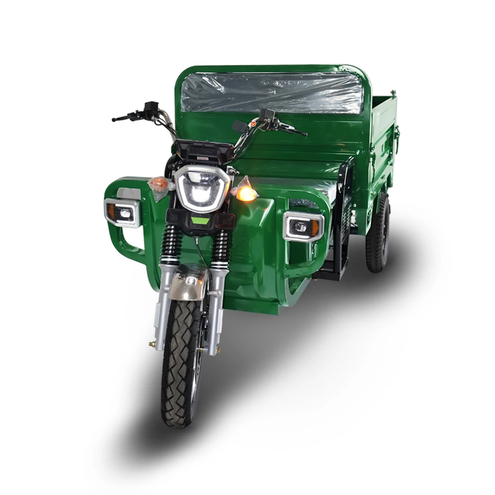 2024 Damping truck 2000w electric tricycles 3 wheel motorcycle 45KM Rear axle disc brake electric vehicle