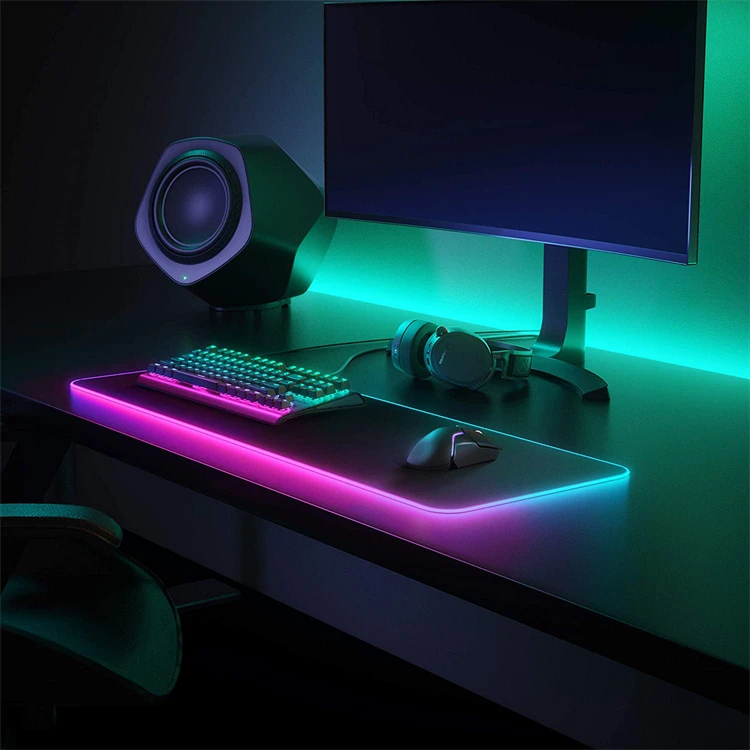 Custom Design Rgb Computer Mouse Pads Large Mousepad Keyboard Desk Mat