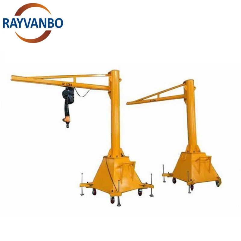 Cheap Quality Mini Easy to Operate 360 Degree Slewing Small Portable Mobile 500kg 2 Ton 5 1 JIB-kraan JIB Crane for Sale