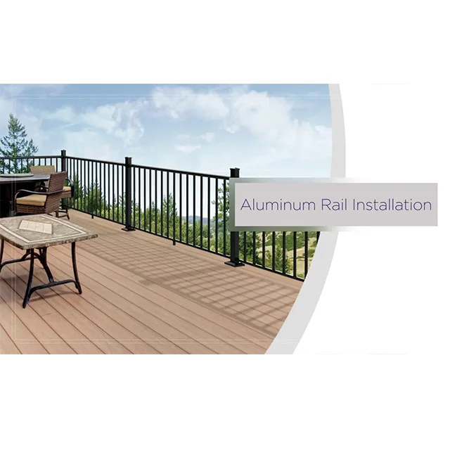 Aluminum handrail balustrade design for balcony porch salty proof