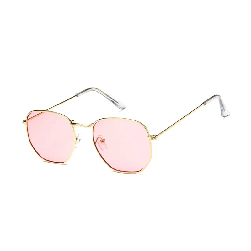 2021 Hexagon Sunglasses Women Brand Designer Square Sunglasses Men Metal Frame Driving Fishing Glasses