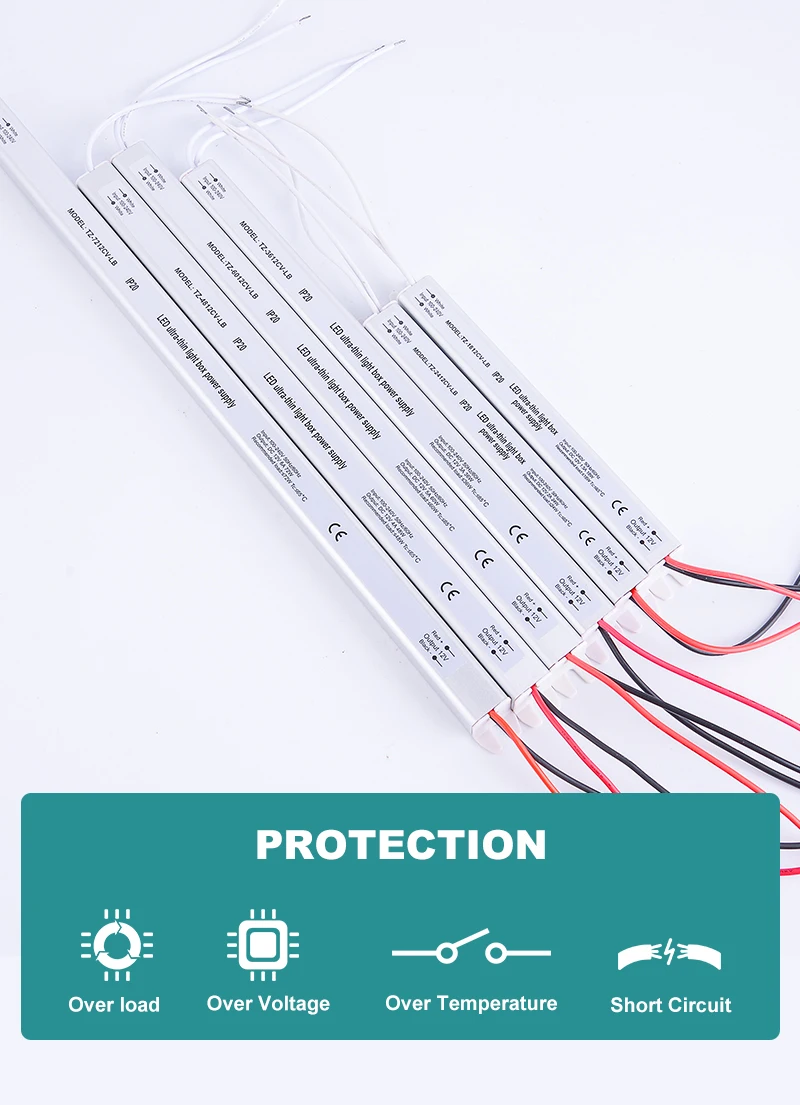 TZ-3612CV-LB  12V 3A 36W 12W 18W 24W 36W 48W 60W 72W 24V Slim LED Driver
