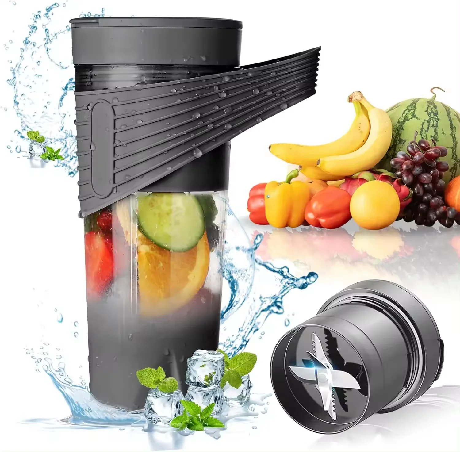 factory wholesale gym bottle wireless small fresh orange usb rechargeable portable sports automatic juice blender