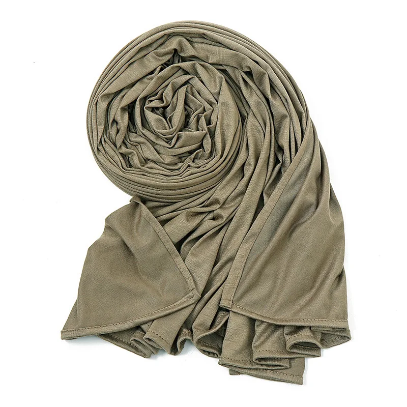 Wholesale New Fashion 1 Loop Premium Instant Cotton Jersey Hijab Scarf Soft Comfortable Stretchy Jersey Plain Instant Hijab