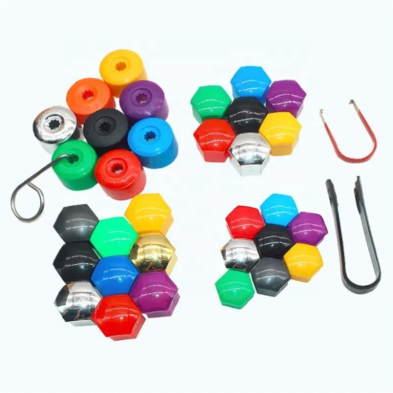 17mm 19mm 21mm  Tire Screw Caps Wheel Decorative Plastic Shell Nut Protective Cover