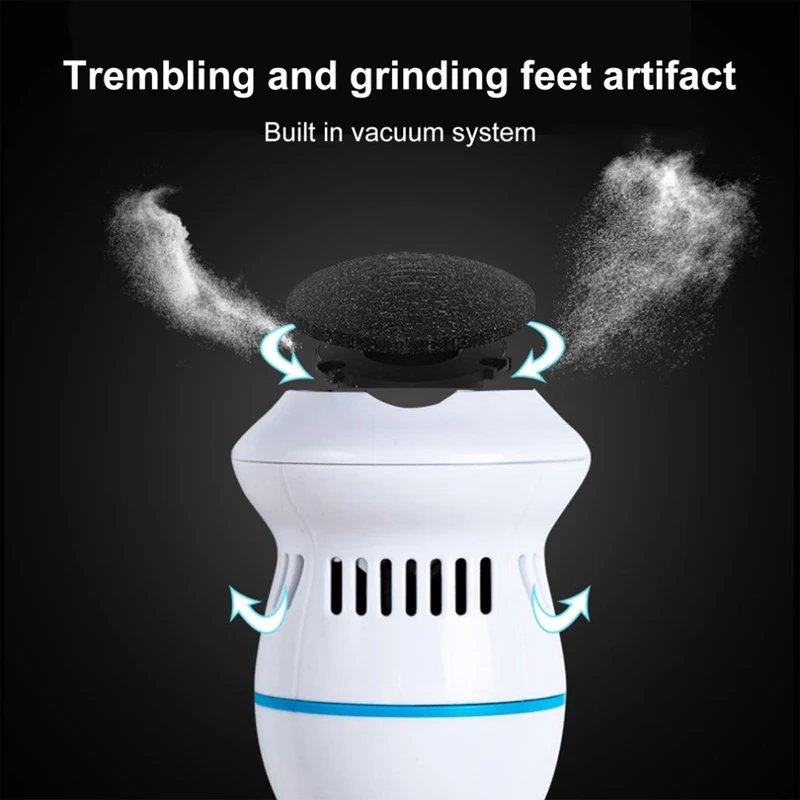 USB Rechargeable Foot Scrubber Hard Dead Skin Foot File Shaver Professional Vacuum Electric Callus Remover for Feet
