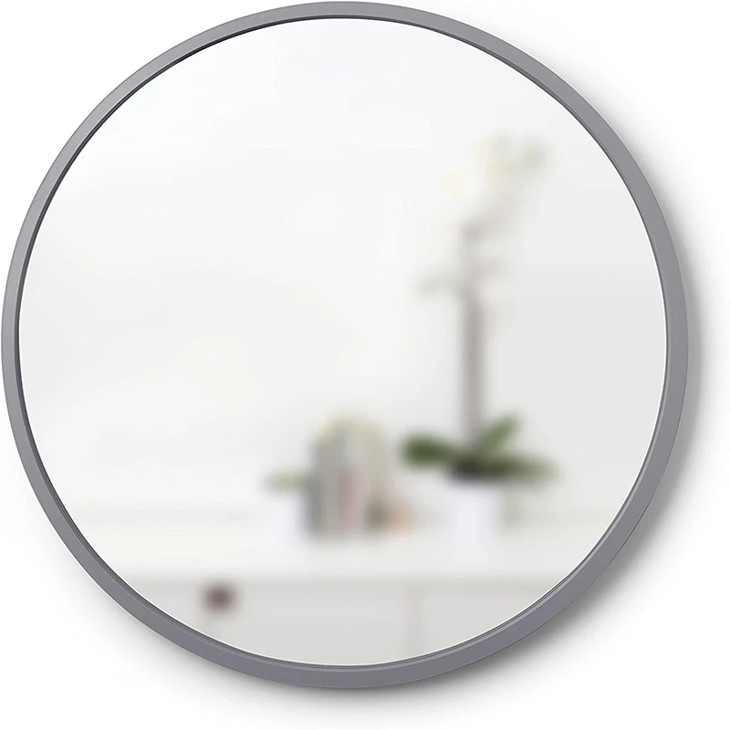 
metal frame black wall round vanity mirror espejos para pared 