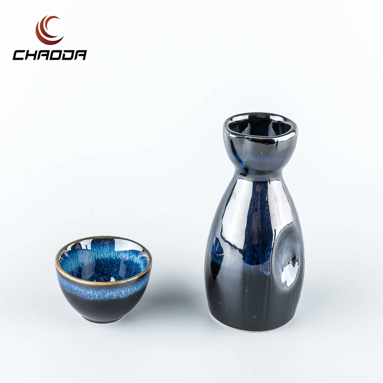 Japanese-Style Ceramic Wine Jug Wine Cup Household Sake Wine Set Cup Dispenser Commercial Shochu Sake Cup Pot