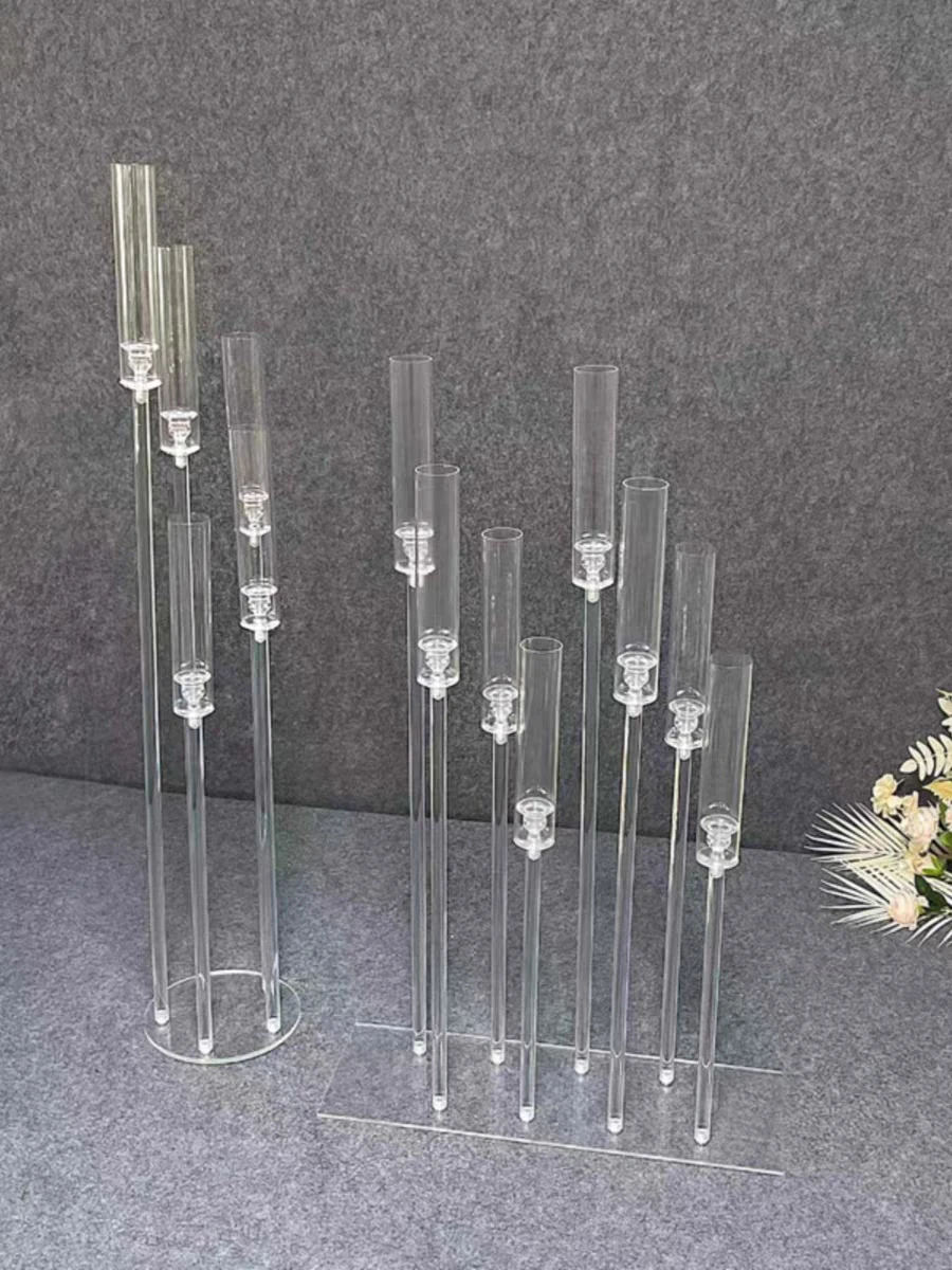 Round Modern Luxury Wedding Votive Gold Decorative Candlesticks Stand Glass Crystal Candle Holder For Home Decor