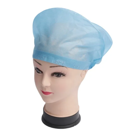 Surgical Mob Cap Disposable Hair Nurse Caps Non-woven Medical Strip Clip Net