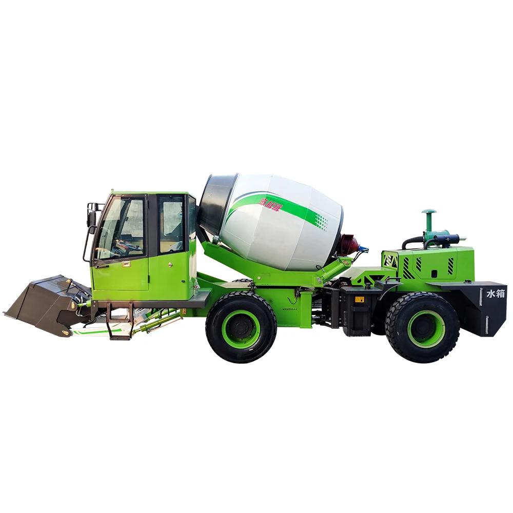 small 2.6 cubic meter mobile self loading concrete mixer truck Efficient output