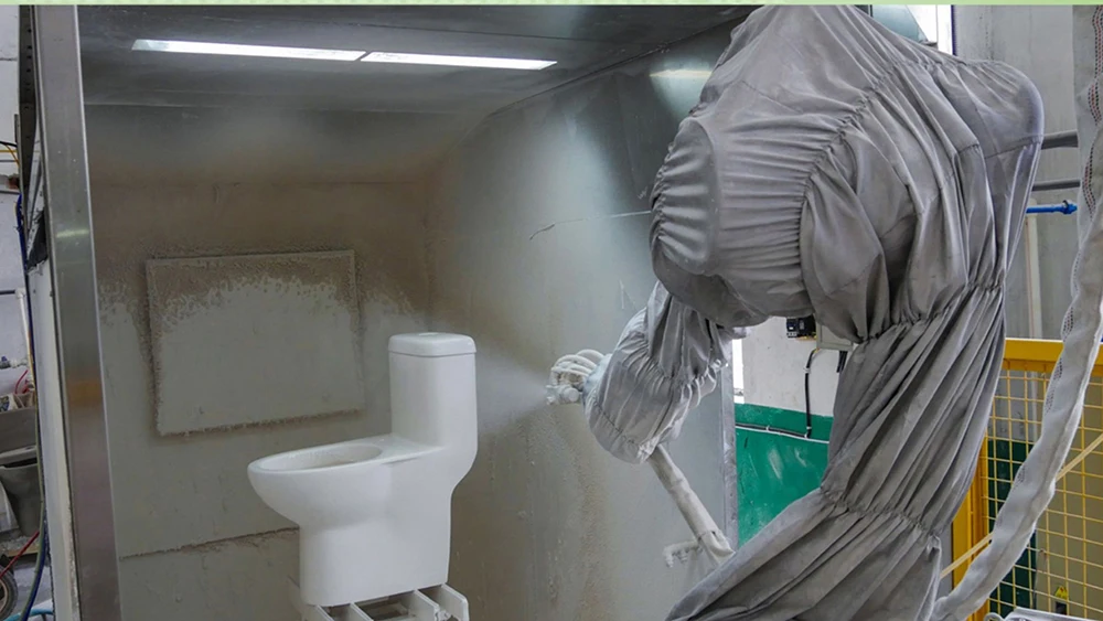 Ceramic WC Bathroom Toilets Two Piece Toilet Sanitary Ware Square Shape Toilet Bowl Back To Wall