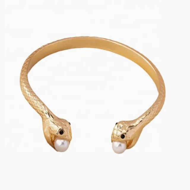High-end snake-shaped gold-plated bracelet, Indian, Greek and Egyptian style bracelet, versatile and fashionable,fashion jewelry