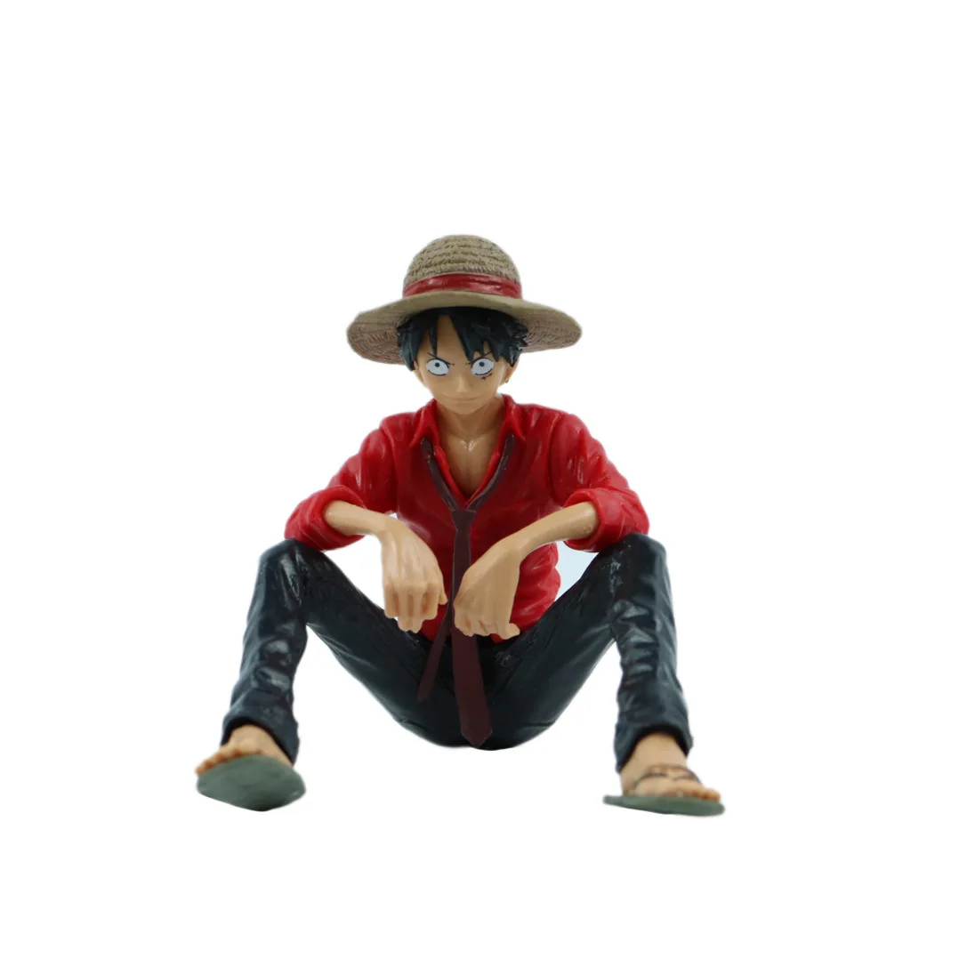 car accessories interior decoration figures PVC cute charater luffy  cartoon doll girl boy collection 3D toy anime action figure