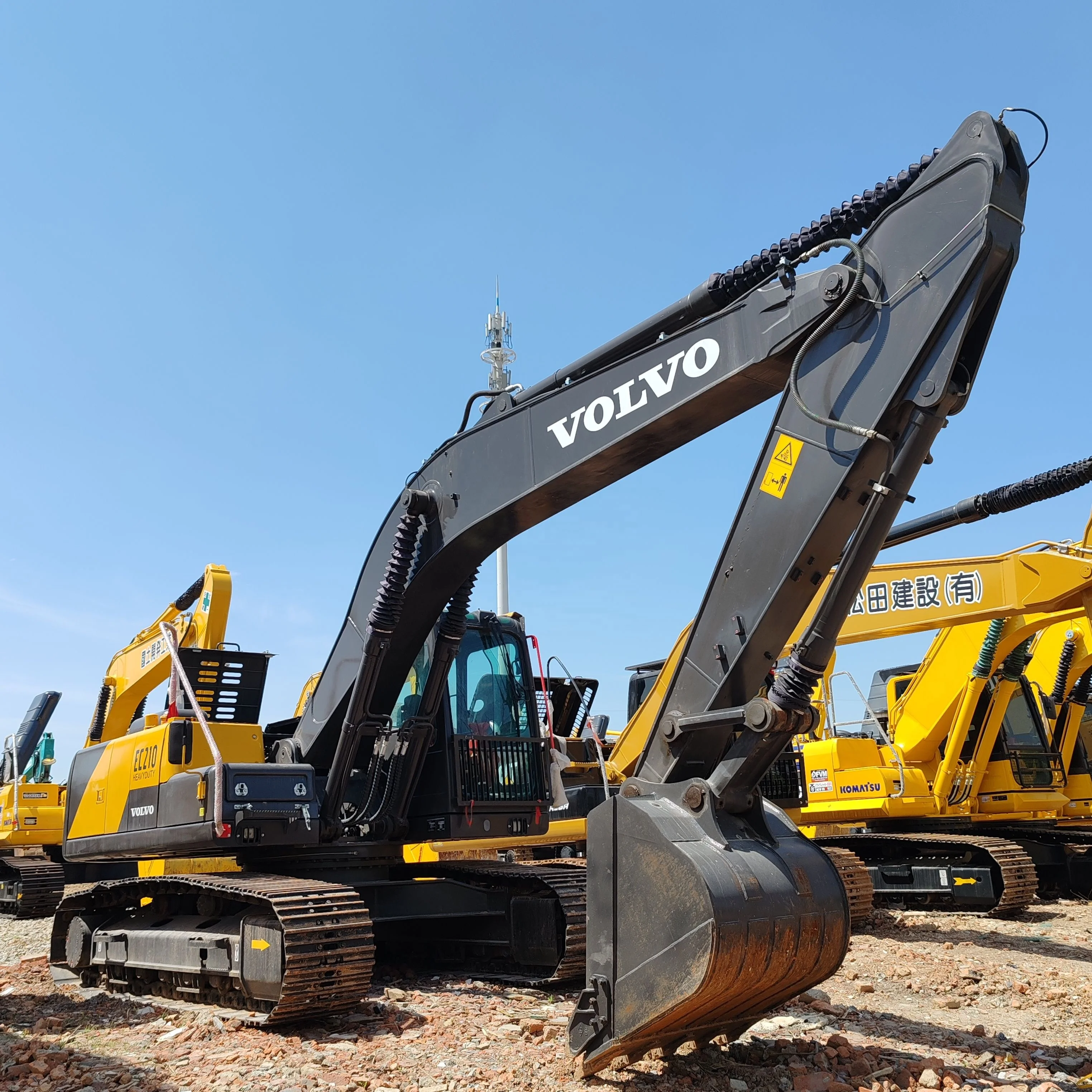Реальный поставщик прямая продажа Volvo EC210 оригинальное состояние Подержанные экскаваторы