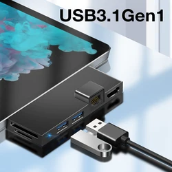 Конвертер док-станция для ноутбука usb c адаптер из алюминиевого сплава 3 в 1 usb c концентратор док-станция 3