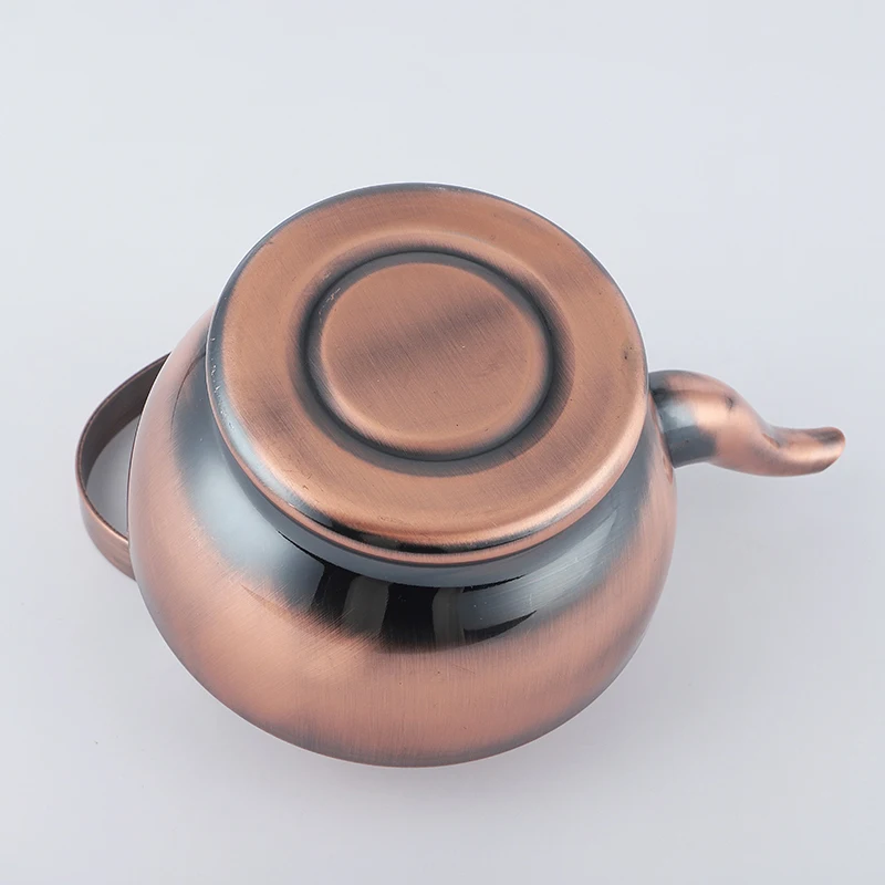 NO MOQ Copper Color Coating For Afternoon Tea Coffee Stainless Steel Water Kettles