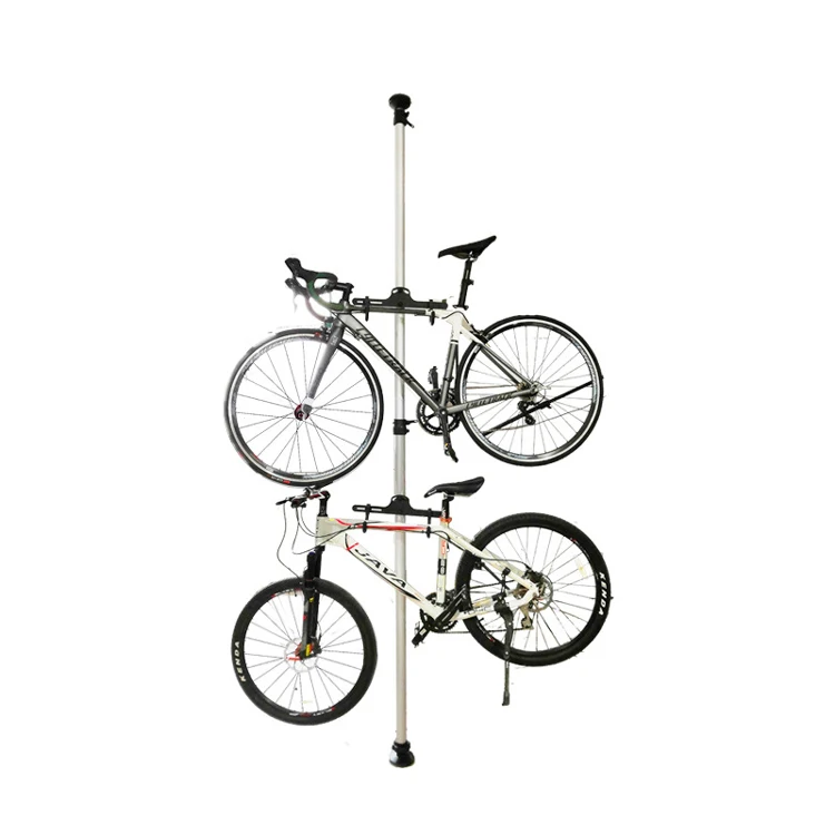 Велосипедная подставка, напольная подставка для велосипеда с двумя стальными крючками, можно повесить максимум 6 велосипедов.
