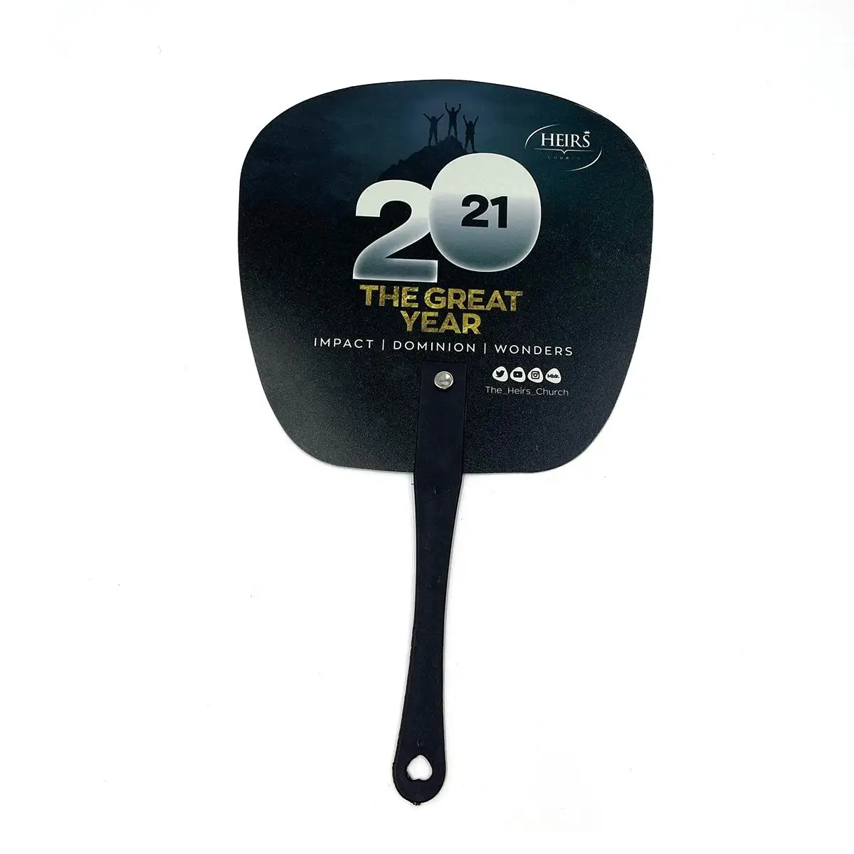 FOCUS Custom Printing PP Hand Fan Cheap Election Advertising Promotion Event Accessory for Sports Club Plastic Hand Fan