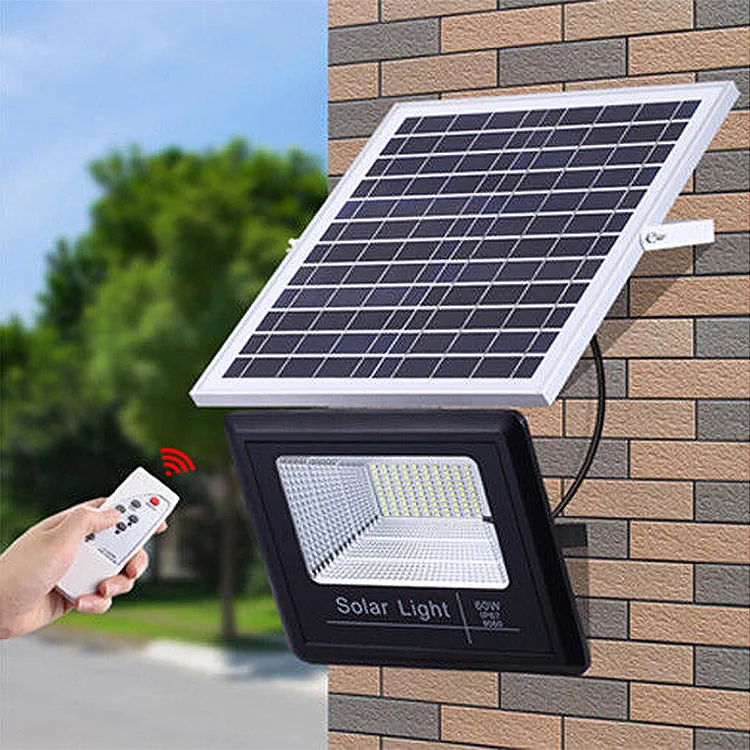 Hot Selling Solar Flood Light Outdoor Waterproof Solar Powered LED Light Bulb Lamps For Street Garden Wall CCTV Camera