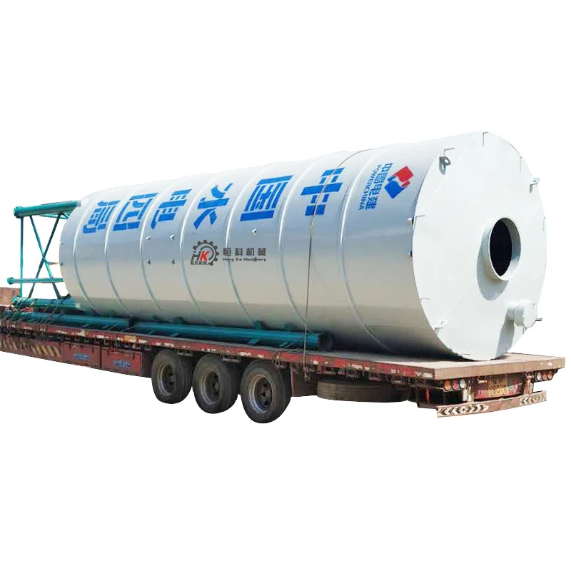 Cement tank vertical thickened cement storage silo with 50 tons and 100 tons of material loaded fly ash storage