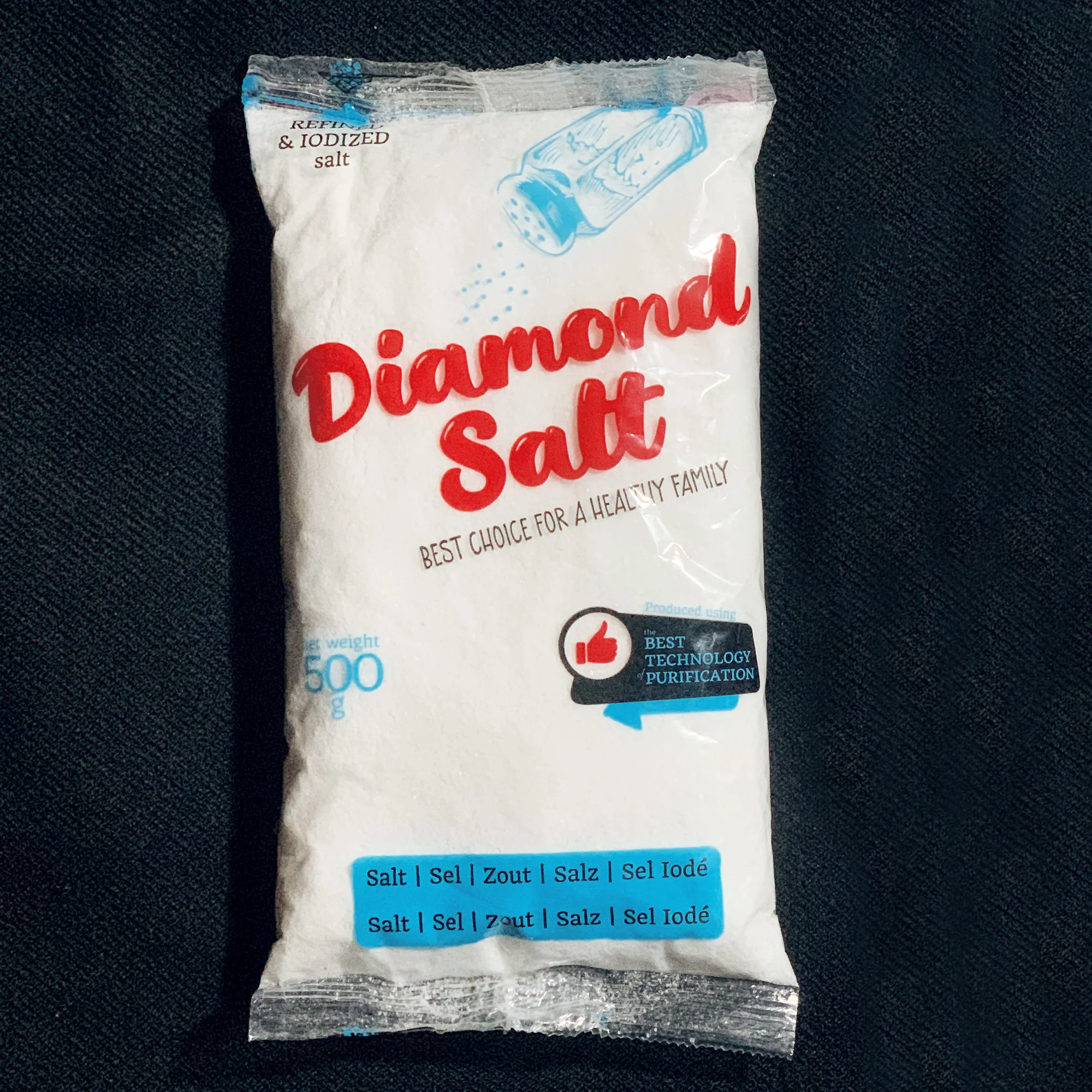 New Year brand Diamond Salt Customizable Product & Packaging Pure 99.7 iodized Edible Cooking white color Egyptian
