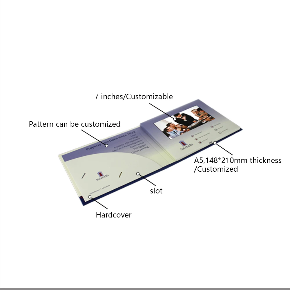 15 Years Factory Free Sample High Quality Custom Recordable Invitation Lcd Video Greeting Card