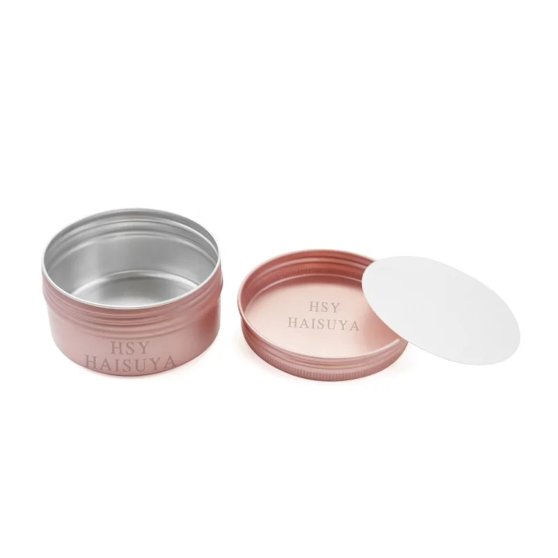 Wholesale Custom Refillable Empty Cookie Packaging Pink Round Aluminum Cans For Cake
