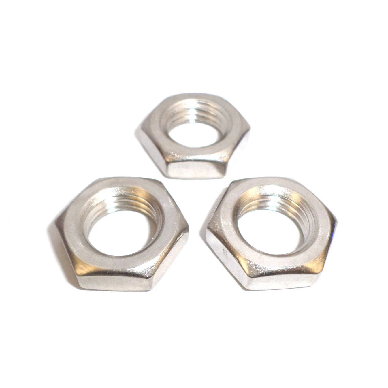 Double hexagon nut fin hex nut half inch m10 1.25 m12 1.75 left hand nut