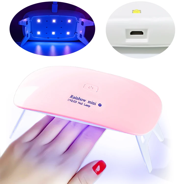 Free logo print Home Salon DIY Best 6W Portable fast curing Mini Kid Nail Dryer nail lamp table