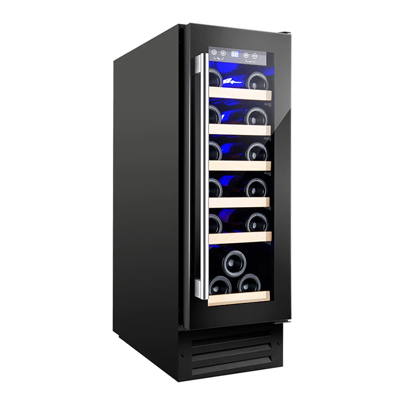 Vinopro OEM 19 бутылок цифровой светодиодный электронный холодильник для вина с проволочной полкой компрессор деревянной