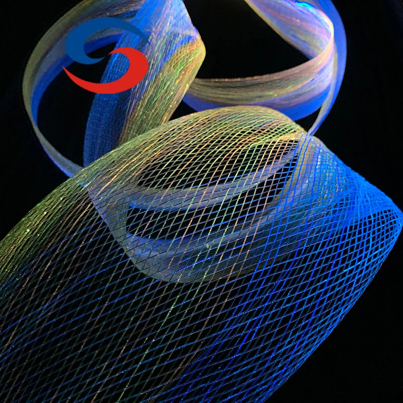 Top Quality Factory Price RGB Outdoor Mesh Led Cold Fibre Optic Net Light Fiber Optic Mesh Waterproof Lighting
