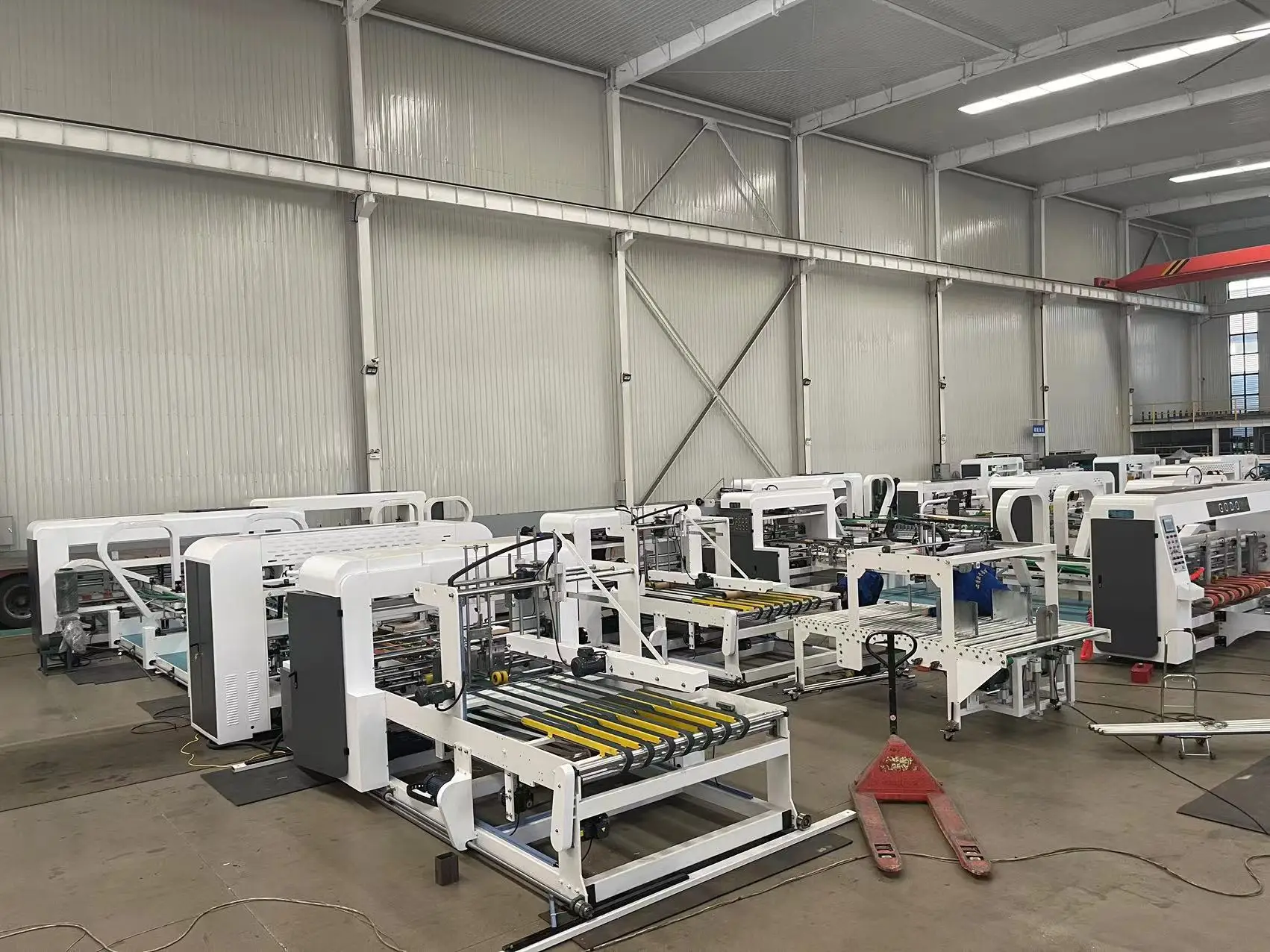 Fully Automatic Carton Glue Machinery Corrugated Box Folding Gluing Machine/Folder Gluer stitching stalper Machine