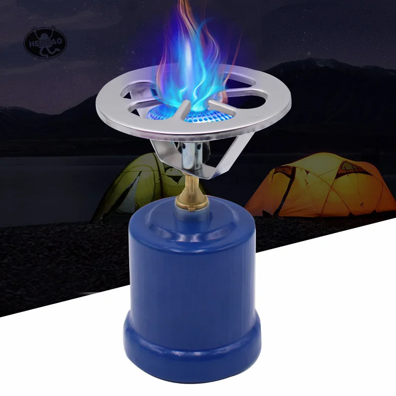 Height 26 inches Alpine stove blue iron durable ultralight gas burner with  190g cartridge high quality picnic gas stove