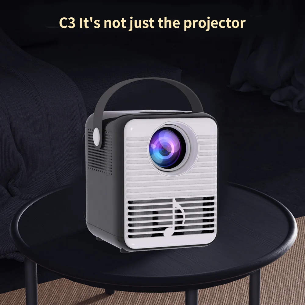 2022 Newest 3D Wireless Projector 1080P Smart Mobile Android LED Wifi Projector 4K Mini Mirror Business Light Speaker Focus