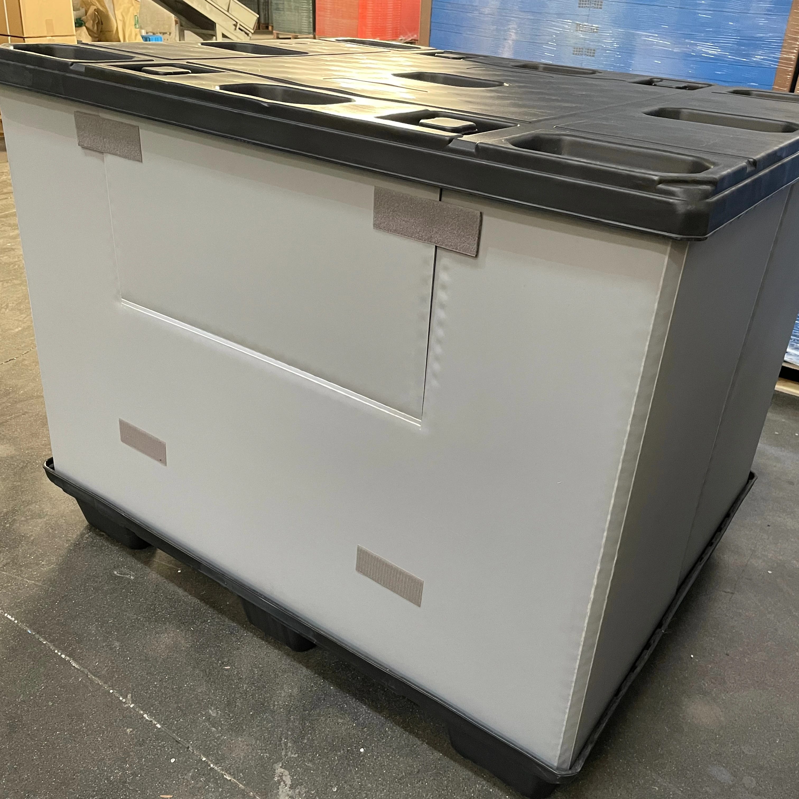Адаптируемые под требования заказчика Hdpe качество производитель поставщик складной ящик для хранения контейнер пластиковый ящичный поддон