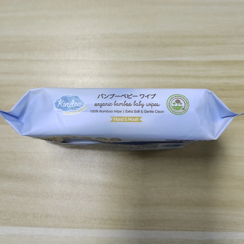 20pcs customized biodegradable bamboo unscented hand mouth cleaning baby soft water wet wipes mother care body toilet flushable
