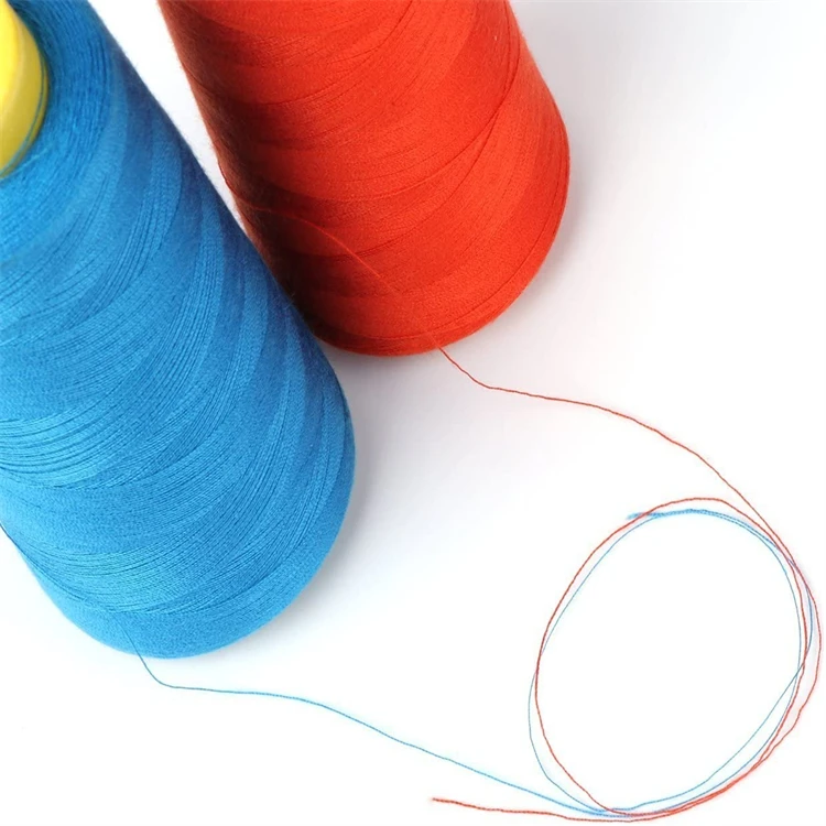 100% Polyester Sewing Thread Polyester Textured Yarn Overlock Thread W/O Twisting 150D/1