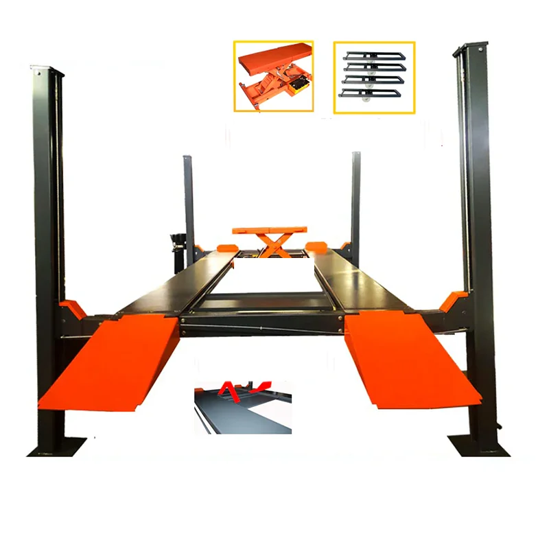 Fostar ODM CE ISO Workshop Garage Automatic Manual Safety Lock Release Vehicle Auto Truck Car Four 4 Post Lift Machine For Sale