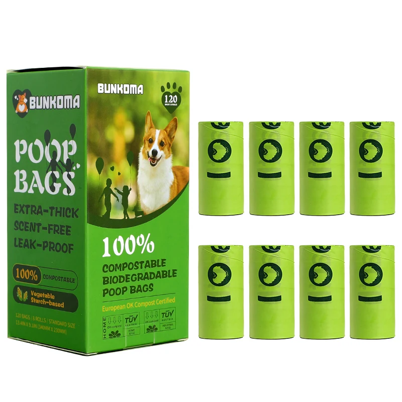 Pet Degradable Waste Disposal Bag EPI Biodegradable Poop Bags Eco Dog Poop Pet Garbage Compostable Poop Bag